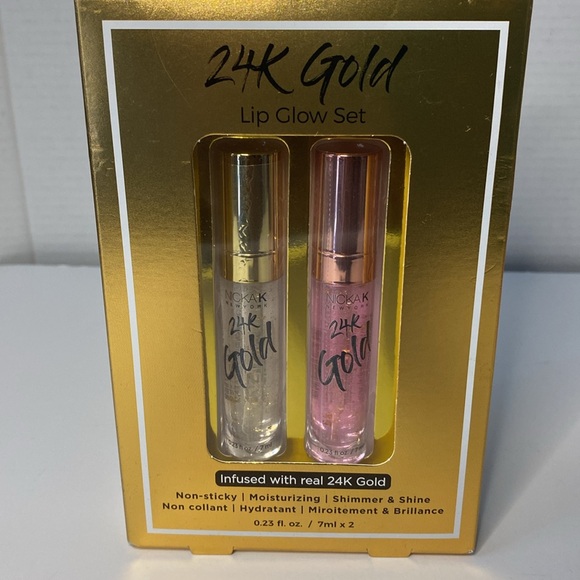 24K Gold Lip Gloss Glow Set – Hydrating, Shimmer & Shine - Picture 1 of 3